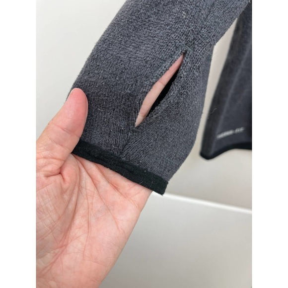 Nike Women's Grey Hoodie w/ Kangaroo Pocket and Thumbholes Large - Picture 3 of 5